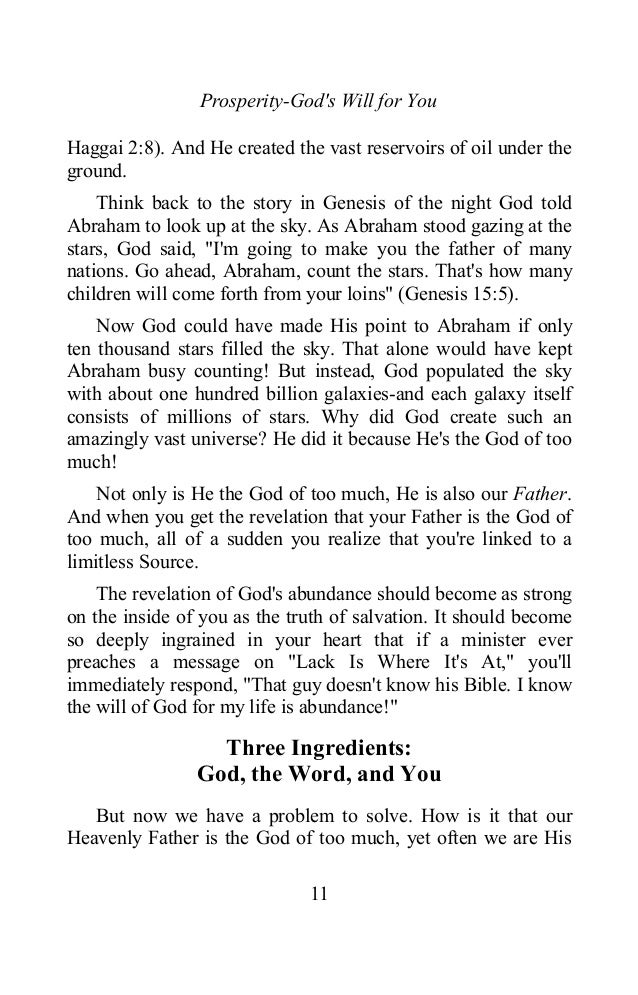 THE GOD of ABUNDANCE: Understanding The Purpose, Principles